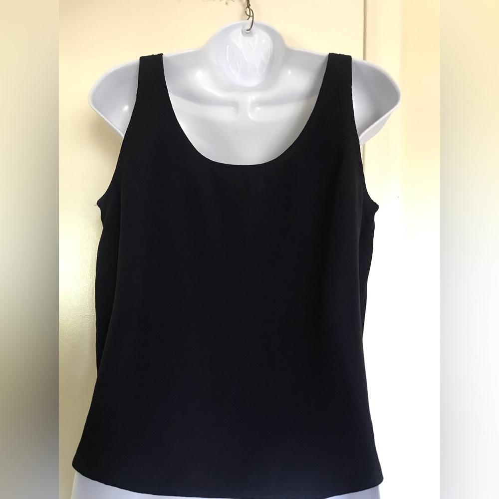 Vintage Francine Browner , size M 60%acetate& 40% rayon black woman’s top